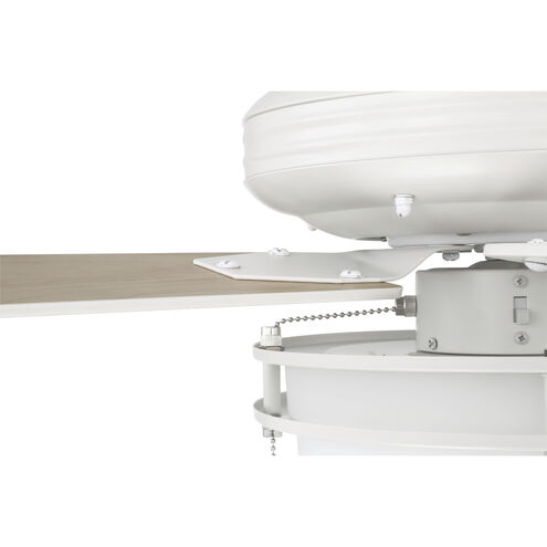 Stonegate 52 inch White with White/Ash Blades Ceiling Fan