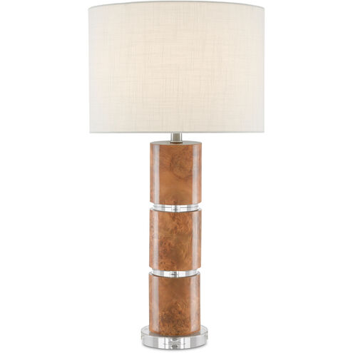 Birdseye 29.5 inch 150 watt Birdseye Maple Veneer Table Lamp Portable Light
