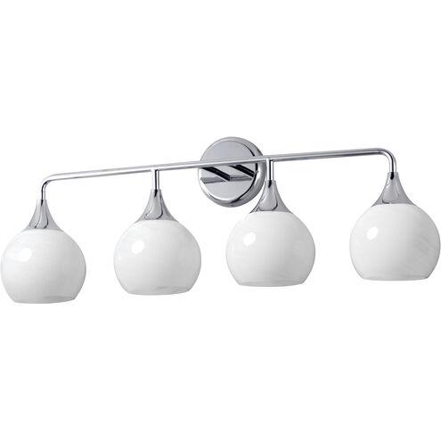 Neve 4 Light 31 inch Polished Chrome Bath Vanity Wall Light