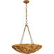 AERIN Benit 4 Light 32 inch Gilded Plaster Sculpted Chandelier Ceiling Light, Medium