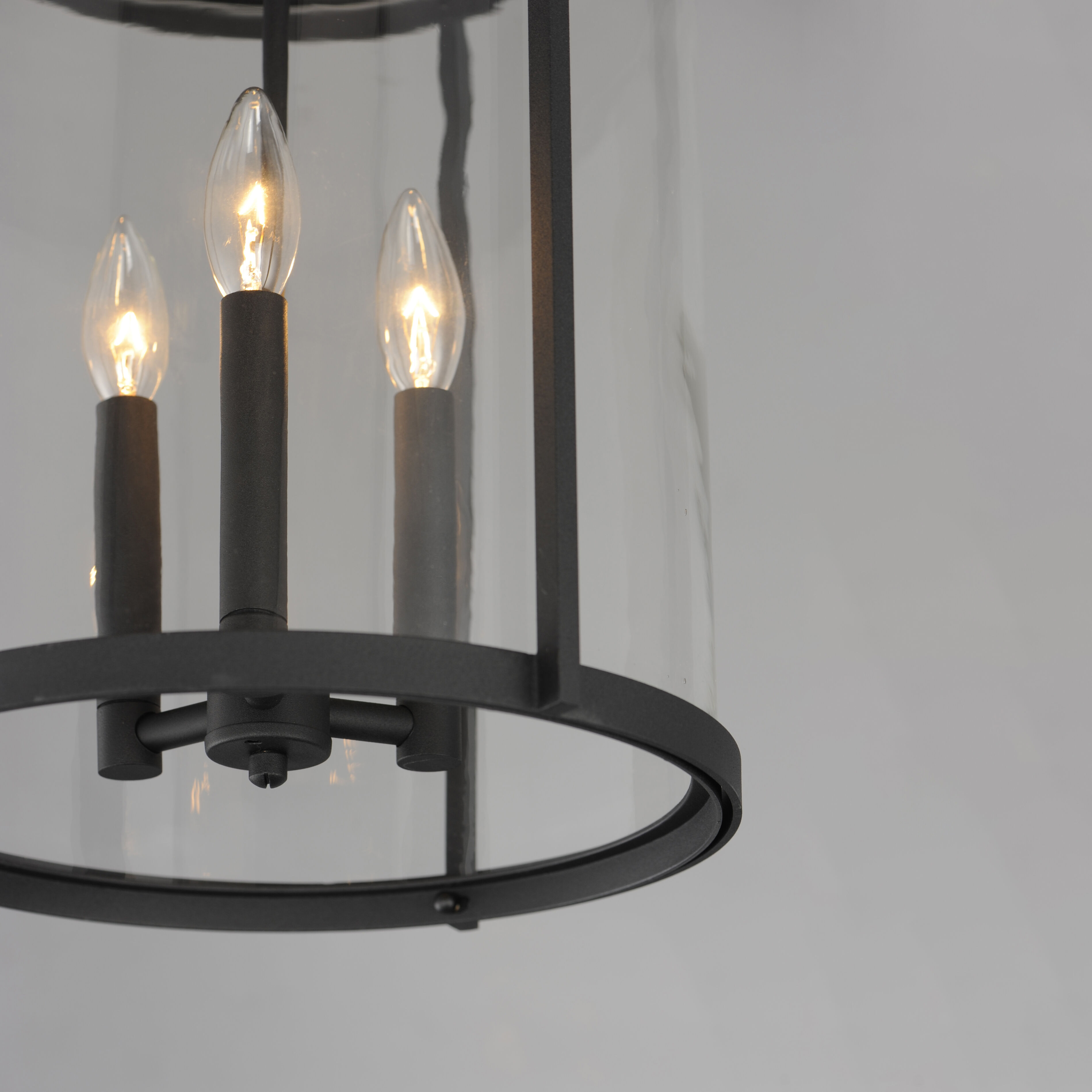 Belfry 3 Light 13 inch Black Outdoor Pendant