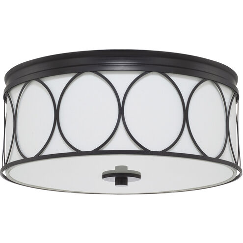 Rylann 3 Light 15 inch Matte Black Flush Mount Ceiling Light