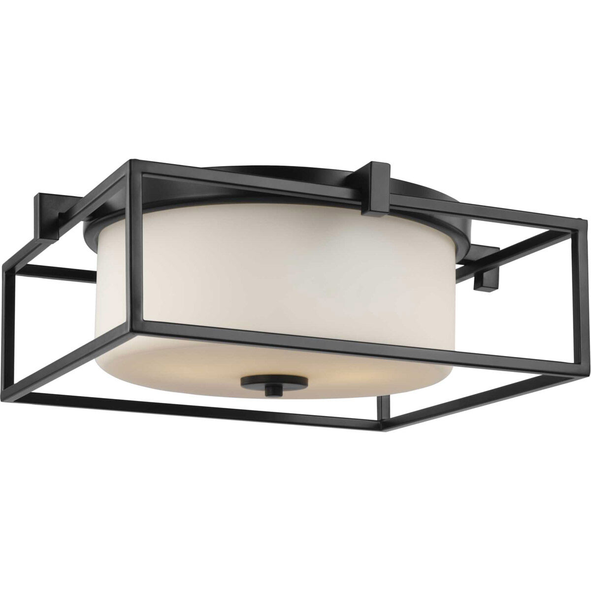 Chadwick 2 Light 15 inch Matte Black Flush Mount Ceiling Light