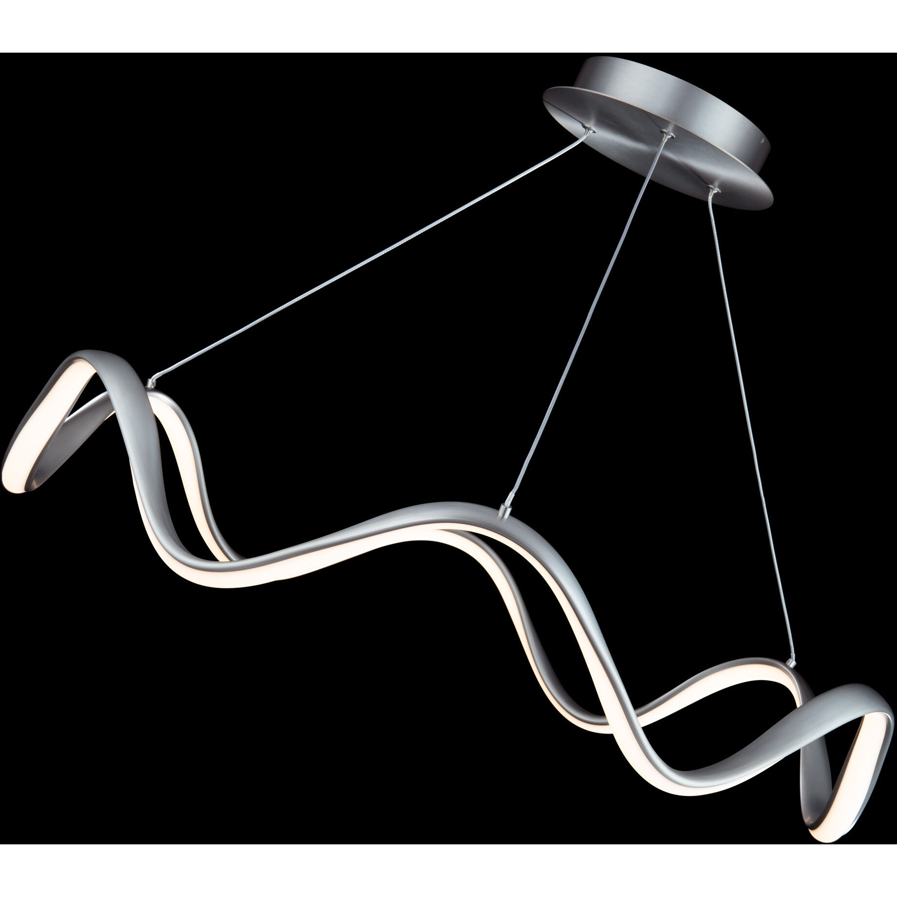 Morae LED 29.88 inch Brushed Nickel  Pendant Ceiling Light, dweLED