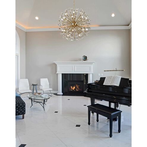 Vera 24 Light 38 inch Gold Pendant Ceiling Light