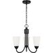Sean Lavin Seville 3 Light 17 inch Midnight Black Chandelier Ceiling Light
