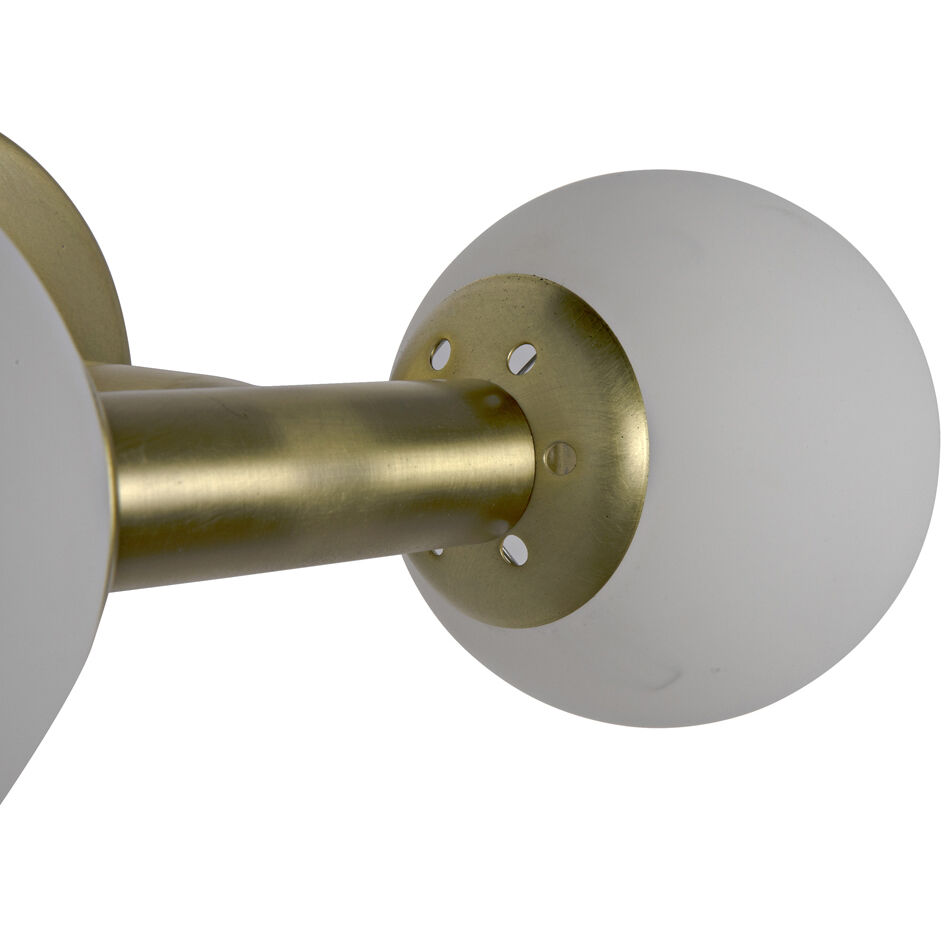 Antiope 2 Light 13.5 inch Antique Brass Sconce Wall Light