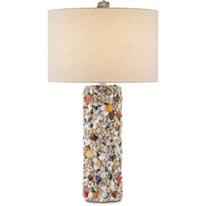 Festoon 32.5 inch 150 watt Natural/Sugar White Table Lamp Portable Light