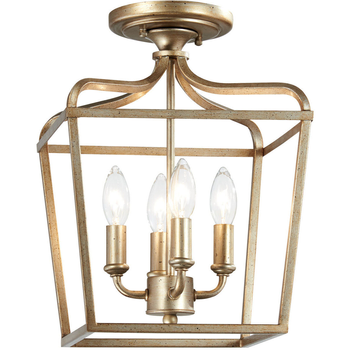 Laurel Estate 4 Light 10 inch Brio Gold Pendant Ceiling Light, Convertible