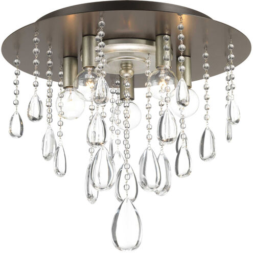 Kenley 5 Light 16 inch Antique Bronze Flush Mount Ceiling Light