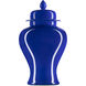 Ocean Blue 18.25 X 10.25 inch Temple Jar, Large