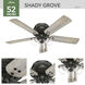 Shady Grove 52 inch Noble Bronze with Barnwood/Golden Maple Blades Ceiling Fan