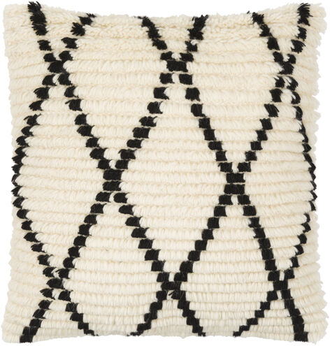 Benisouk 22 inch Cream Pillow Kit in 22 x 22, Square