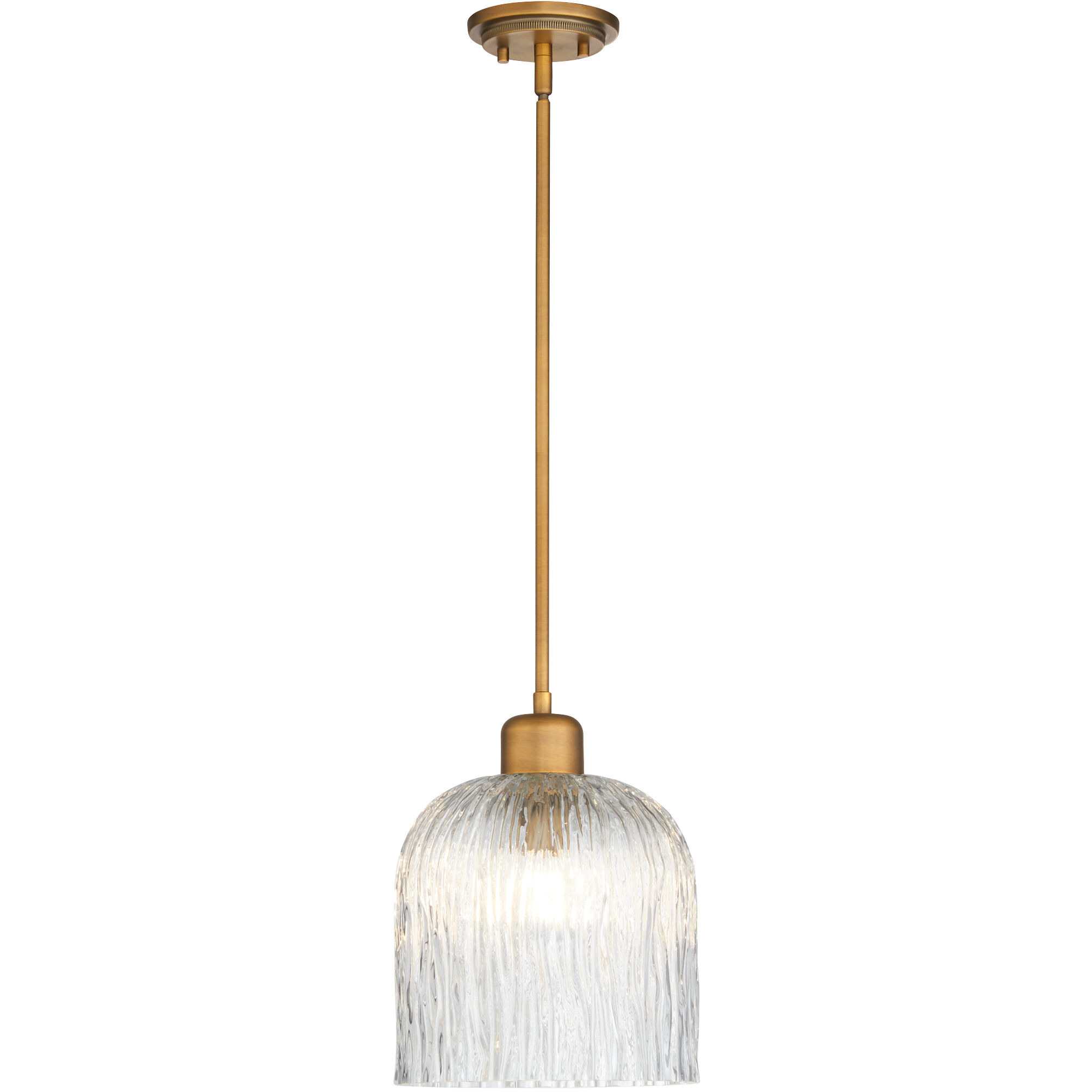 Meriam 1 Light 10 inch Brushed Brass Pendant Ceiling Light