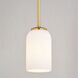 Shelby LED 5.25 inch Natural Brass Mini Pendant Ceiling Light
