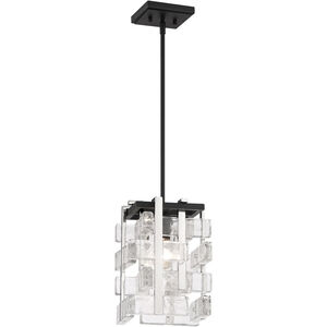 Painesdale 1 Light 9 inch Sand Coal And Polished Nickel Mini Pendant Ceiling Light