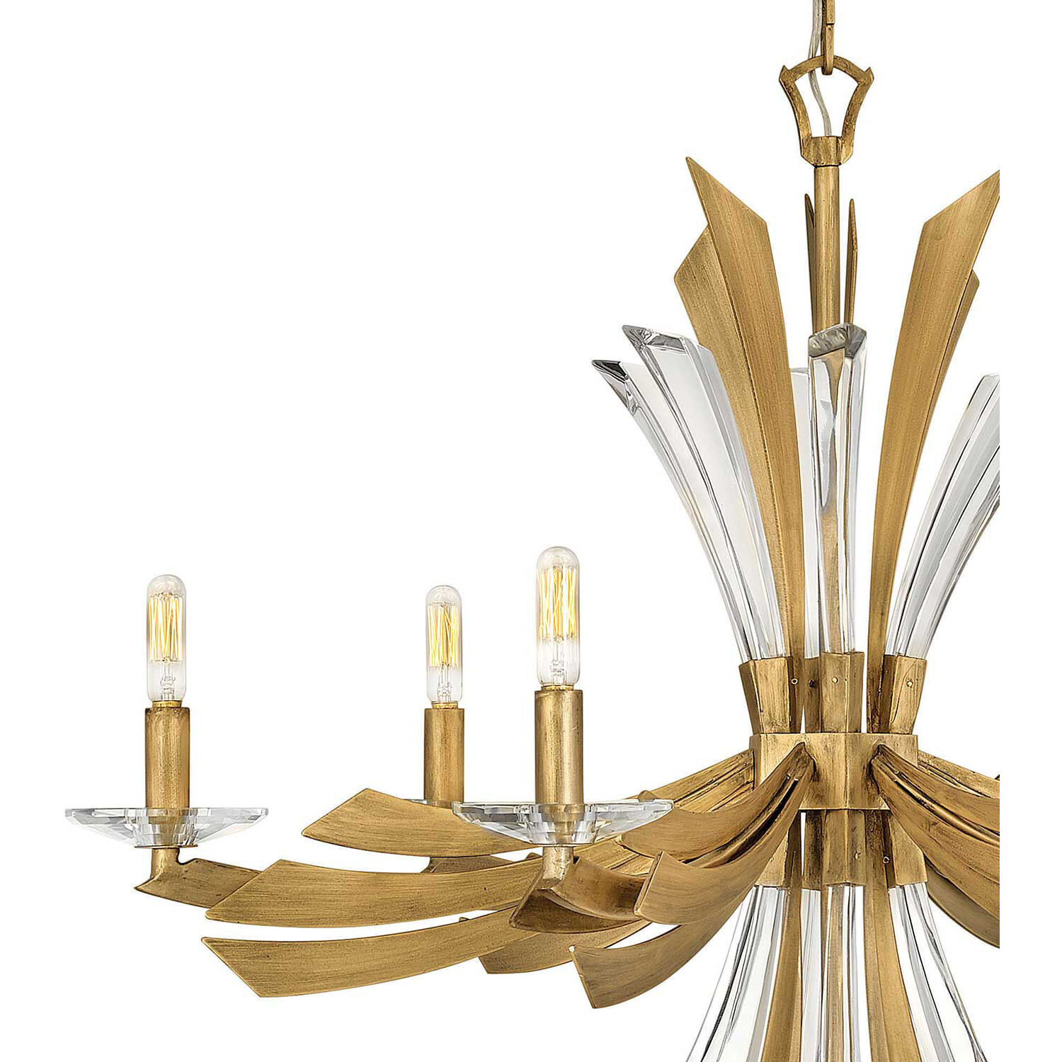 Vida LED 29.25 inch Burnished Gold Chandelier Ceiling Light