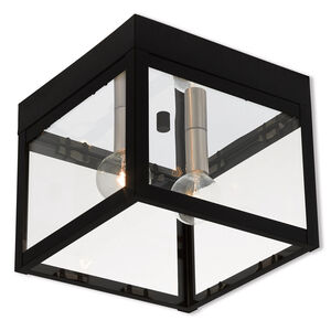 Nyack 2 Light 8 inch Black Outdoor Ceiling Mount