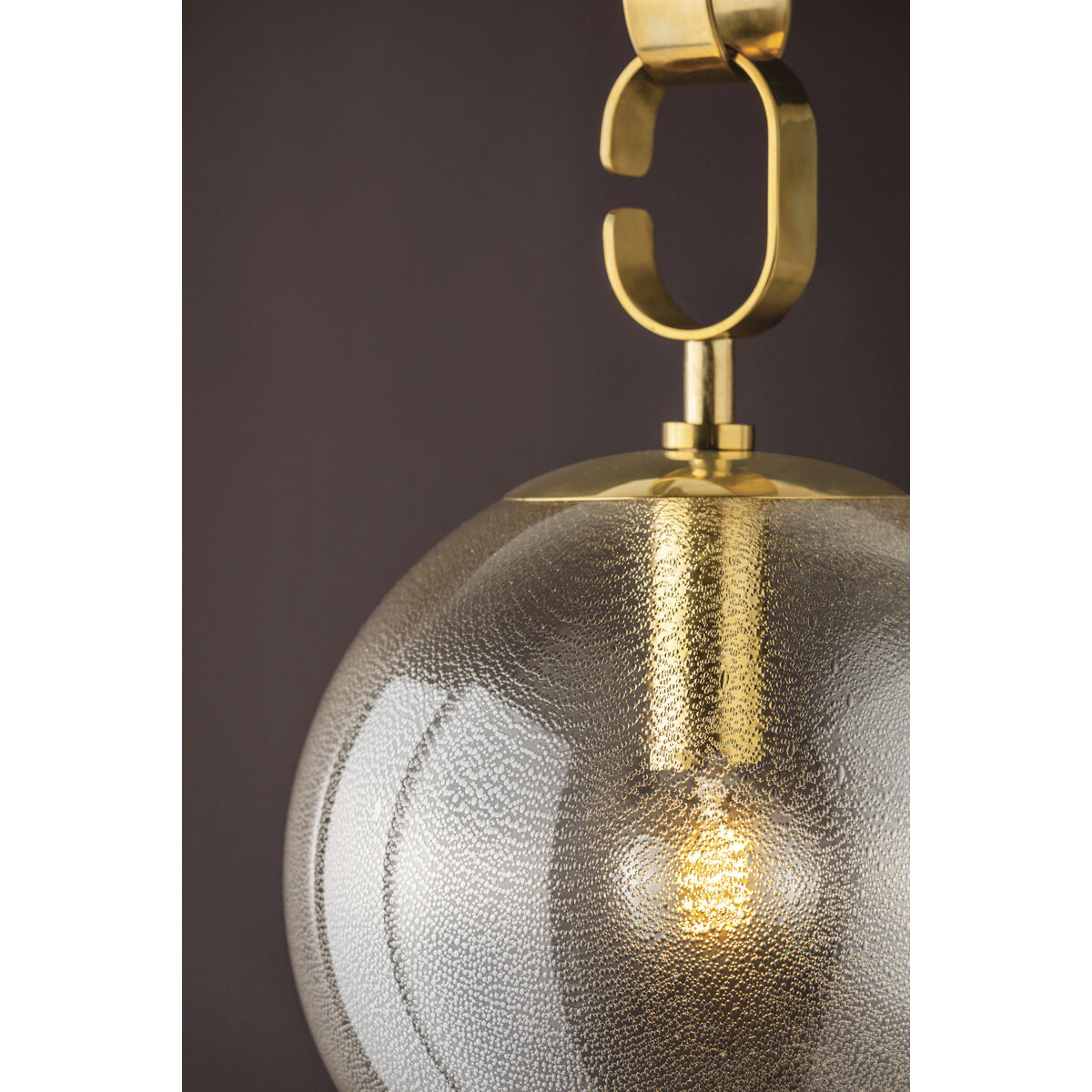 Nessa 1 Light 13 inch Vintage Brass Pendant Ceiling Light