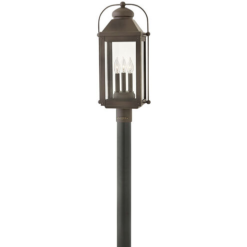 Heritage Anchorage LED 25 inch Light Oiled Bronze Outdoor Post Mount Lantern