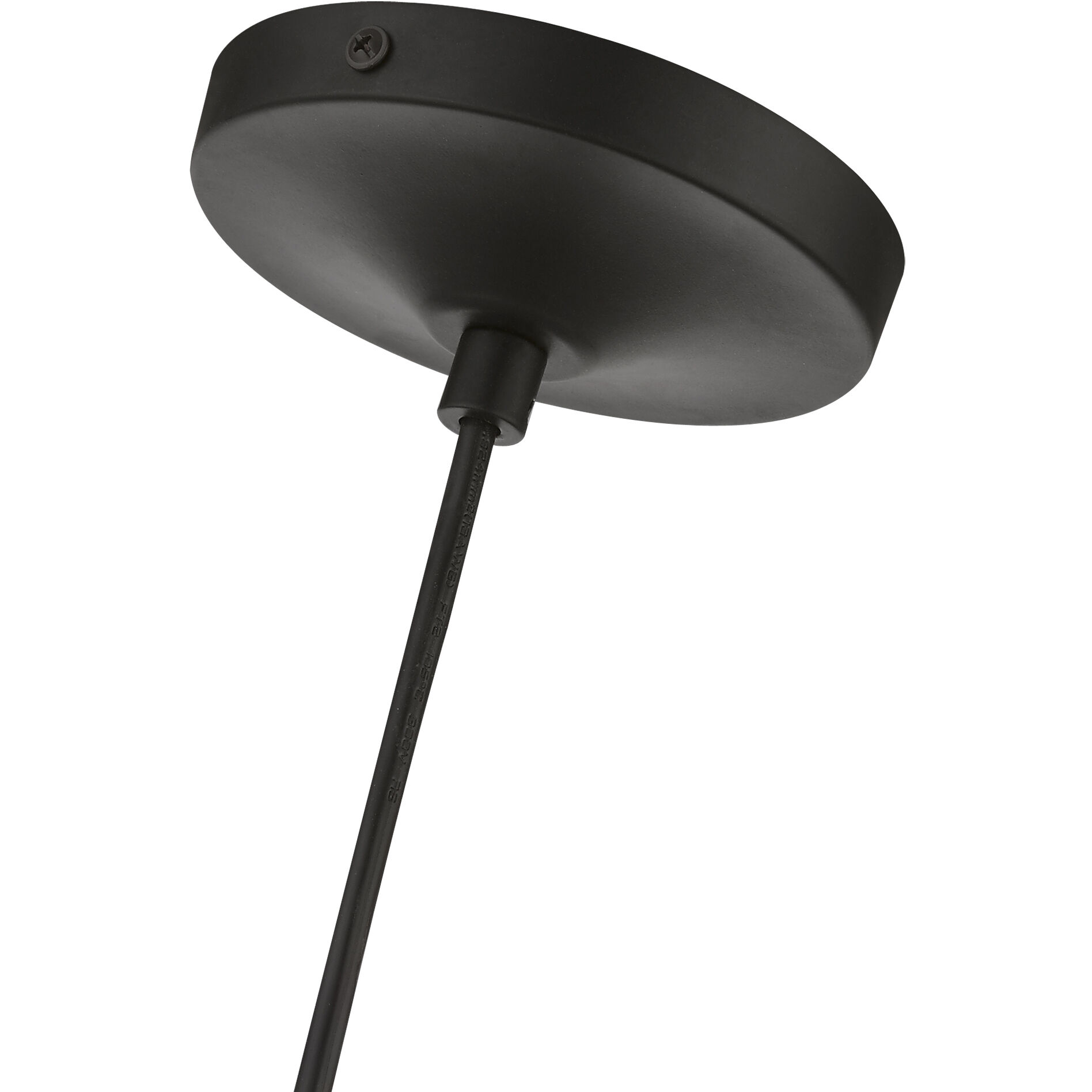 Catania 1 Light 7 inch Black with Brushed Nickel Accents Mini Pendant Ceiling Light