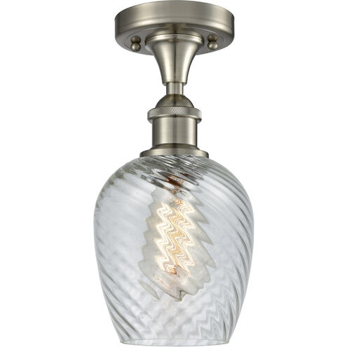 Ballston Salina 1 Light 5 inch Brushed Satin Nickel Flush Mount Ceiling Light, Ballston