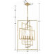 Capri 7 Light 24 inch Antique Gold Chandelier Ceiling Light