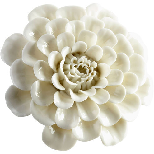 Flourishing Flowers Off White Glaze Wall Décor, Large