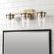 Mason 3 Light 21 inch Aged Brass Vanity Light Wall Light