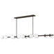 Selene 14 Light 74 inch Black Oxide Linear Pendant Ceiling Light
