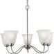 Conway 5 Light 26 inch Brushed Nickel Chandelier Ceiling Light in Incandescent