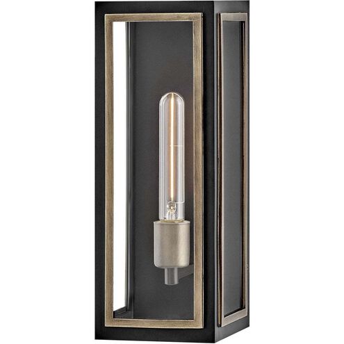 Shaw 1 Light 15 inch Black with Burnished Bronze Outdoor Wall Mount