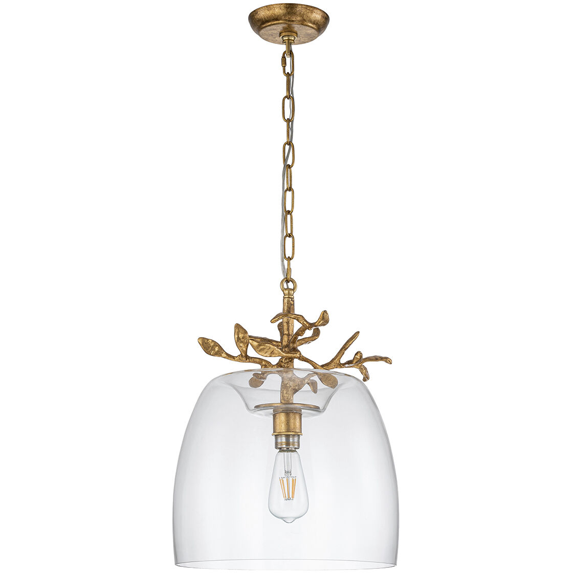 Audubon Park 1 Light 14 inch Gold Pendant Ceiling Light