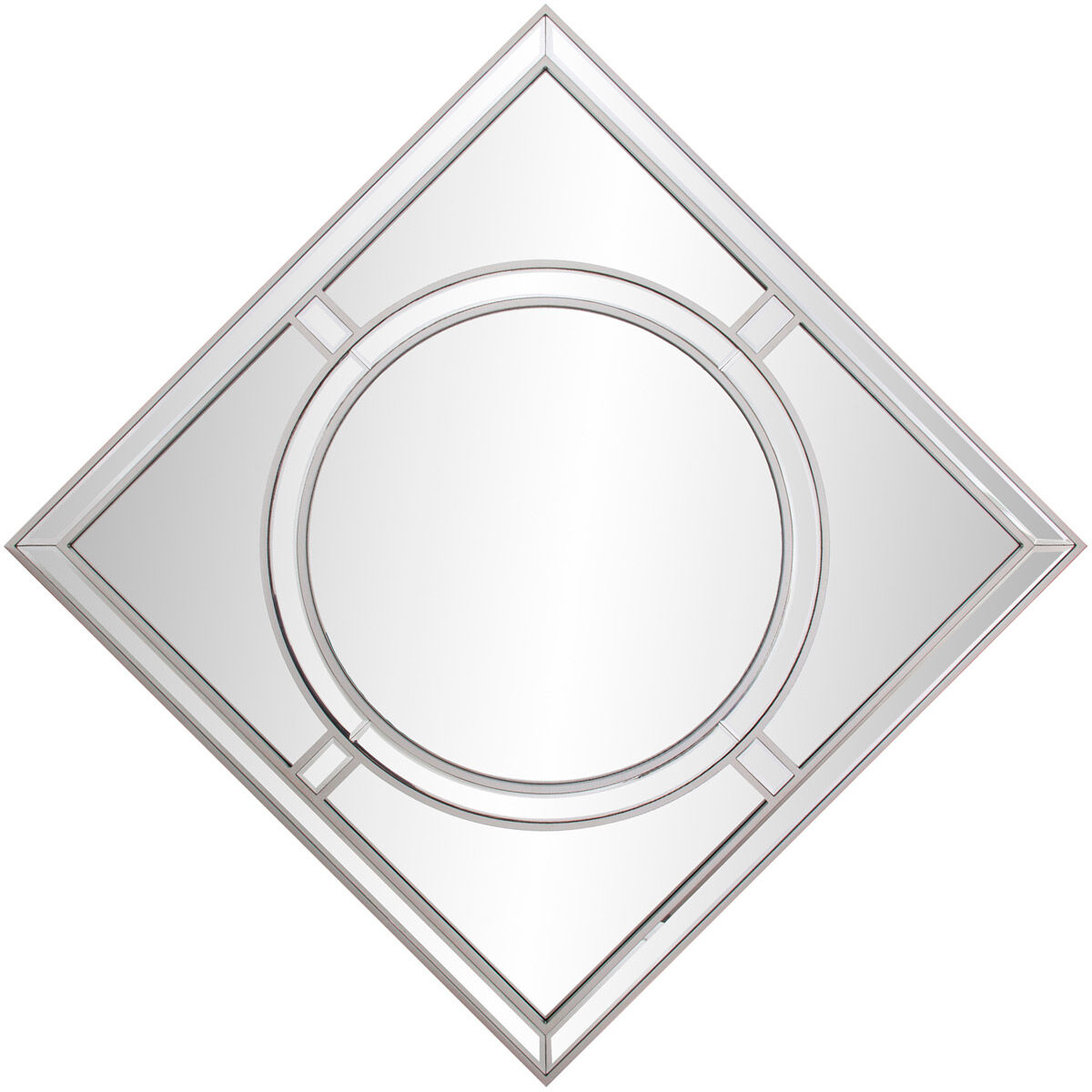 Arwen 40 X 40 inch Champagne Silver Wall Mirror, Large