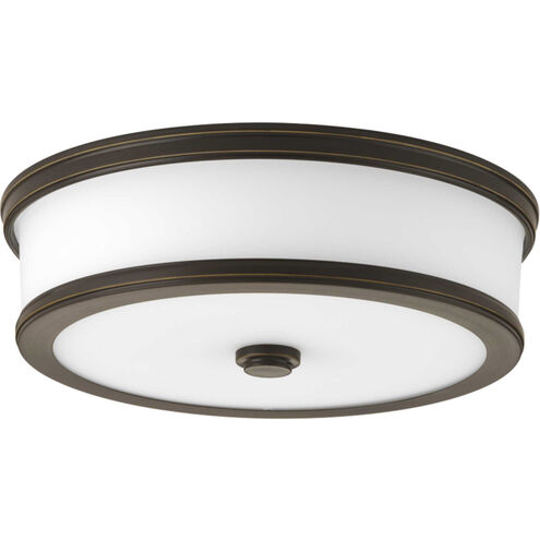 Green Ave LED 13 inch Antique Bronze Flush Mount Ceiling Light, Progress LED
