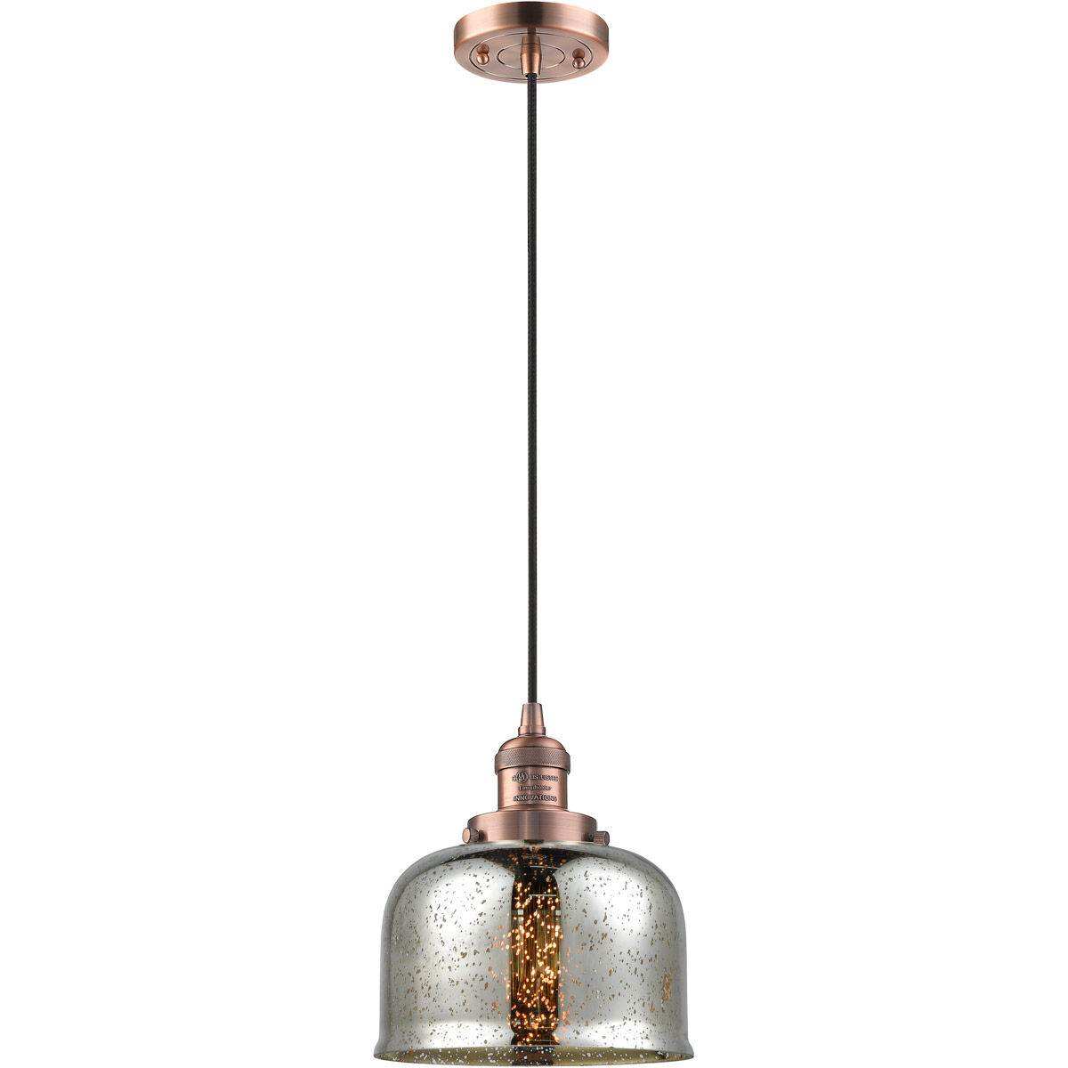 Copper bell pendant light clearance