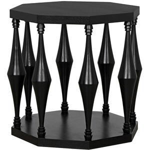 Marceo 26 X 26 inch Hand Rubbed Black Side Table