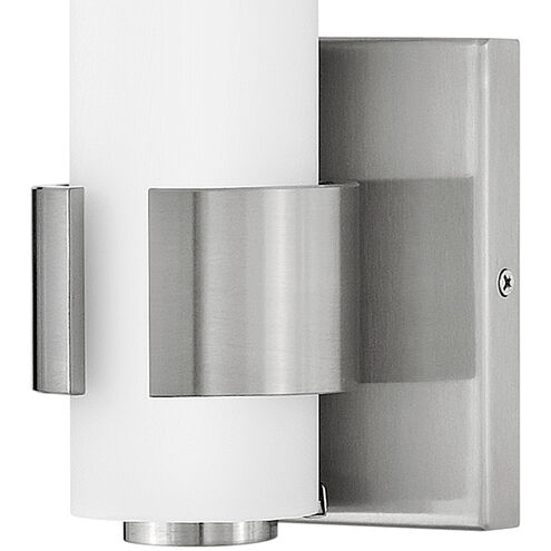 Aiden LED 5 inch Brushed Nickel Bath Light Wall Light, Vertical