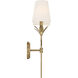 Broche Sconce Wall Light in Antique Gold
