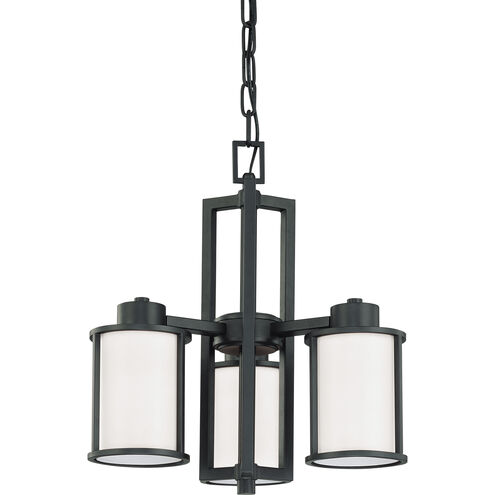 Odeon 3 Light 17.75 inch Aged Bronze Chandelier Ceiling Light