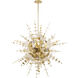 Circulo 12 Light 50 inch Satin Brass Grand Foyer Pendant Chandelier Ceiling Light