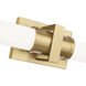 Idris LED 40.5 inch Modern Gold Bath Vanity Wall Light