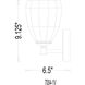 Oren 1 Light 6.5 inch Matte Black Bath Vanity Light Wall Light