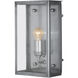 Royster 1 Light 13.75 inch Antique Silver Outdoor Wall Sconce