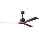 Atlas Nan XL 72 inch Textured Bronze with Walnut Blades Ceiling Fan