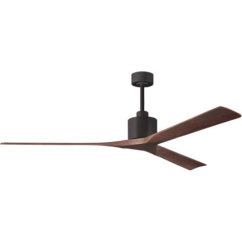 Atlas Nan XL 72 inch Textured Bronze with Walnut Blades Ceiling Fan