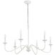 Rohan 6 Light 30 inch White Chandelier Ceiling Light