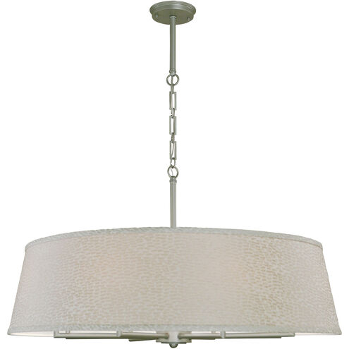 Cosmopolitan 8 Light 32 inch Satin Pewter Dining Chandelier Ceiling Light