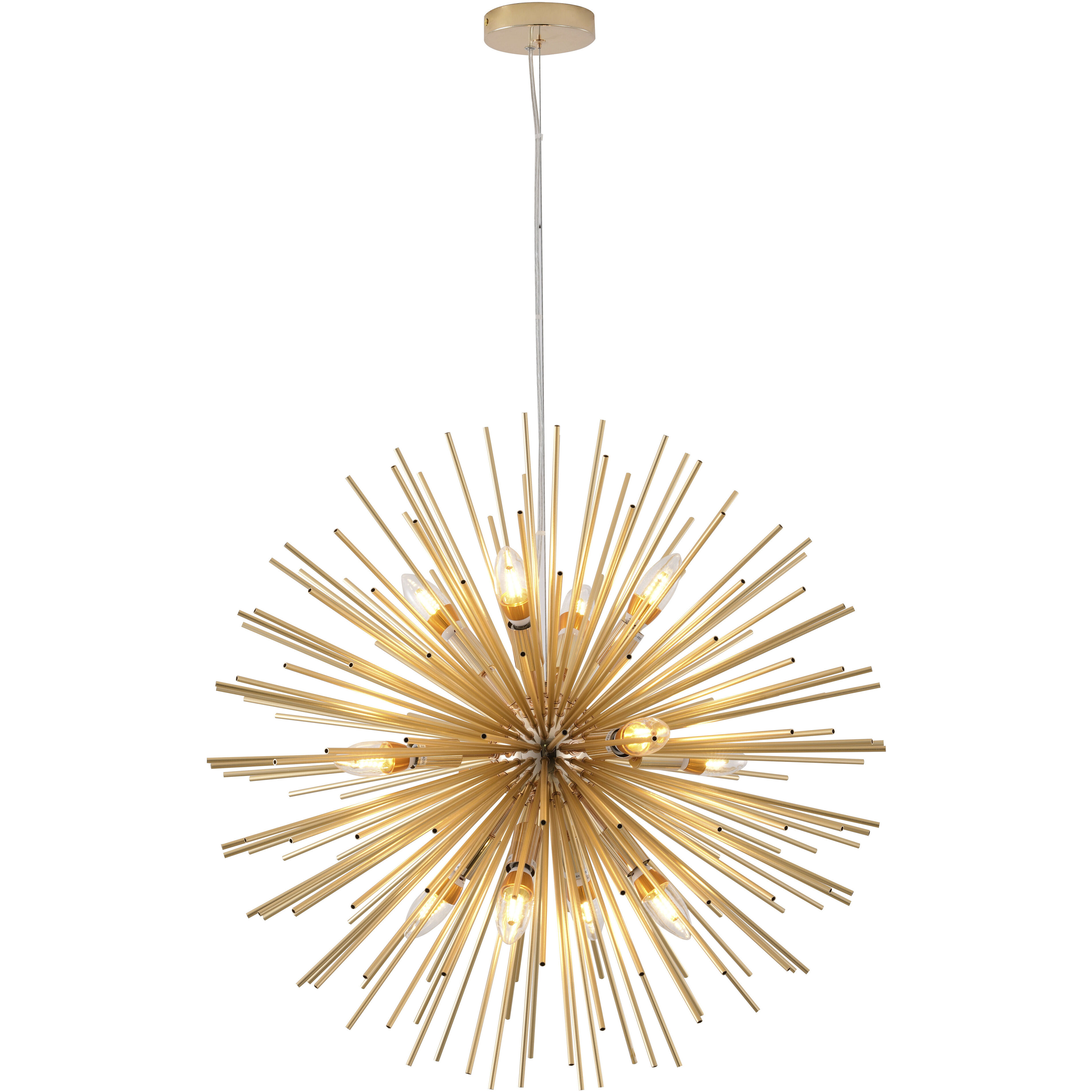 Canada 9 Light 27.5 inch Brass Chandelier Ceiling Light