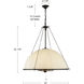 Alora Mood Crosby 4 Light 33 inch Brushed Gold Chandelier Ceiling Light